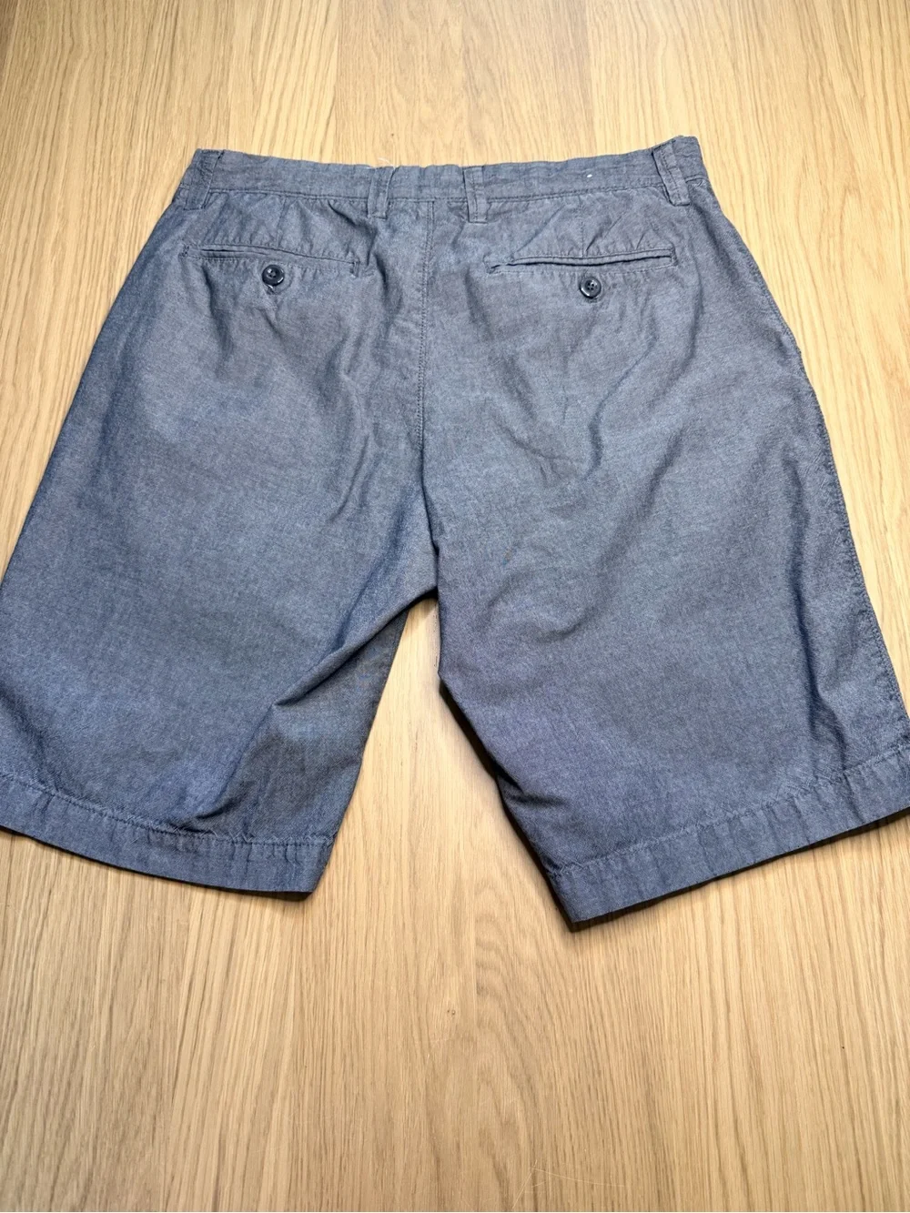 J.CREW Grey Flat Front 100% Cotton Pockets Chino Preppy Casual Shorts Mens Sz 30